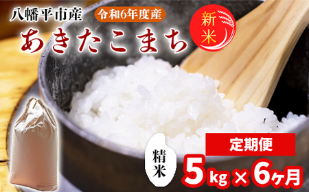 【2024年11月発送開始】 令和6年産 新米 岩手県産 あきたこまち 精米 5kg× 6ヶ月定期便 ／ 白米 米 産地直送 農家直送 【中沢農産】