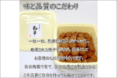 紀州南高梅使用 白干梅(塩分15%) 1.5kg（和歌山県産）