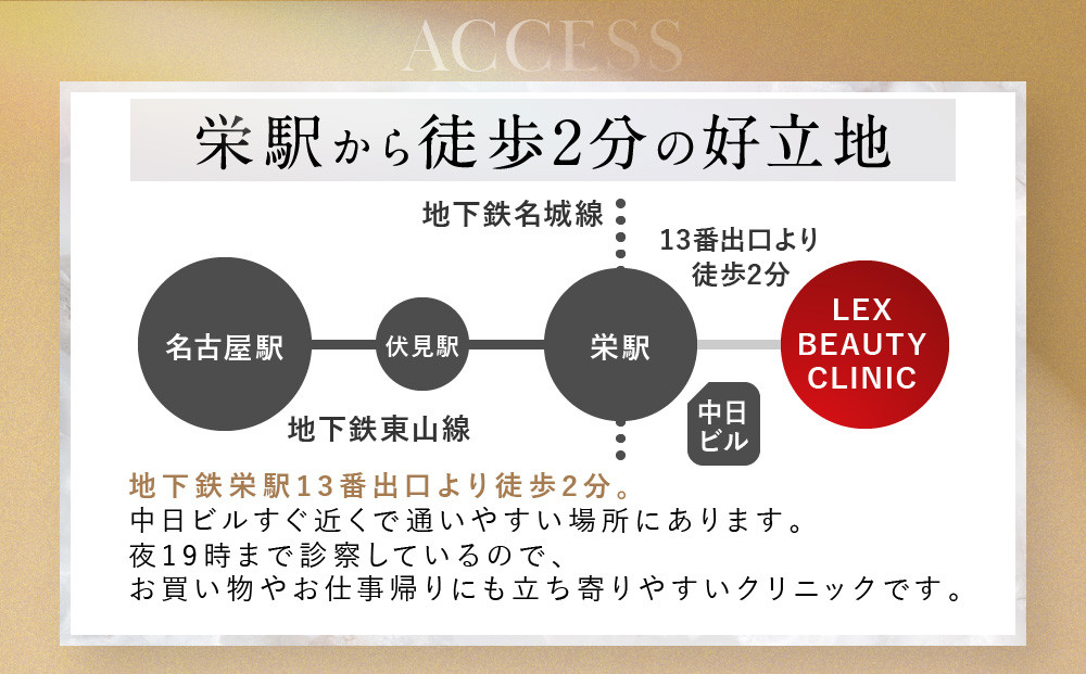 美容医療　LEX BEAUTY CLINIC　名古屋　栄　施術チケット200万円分