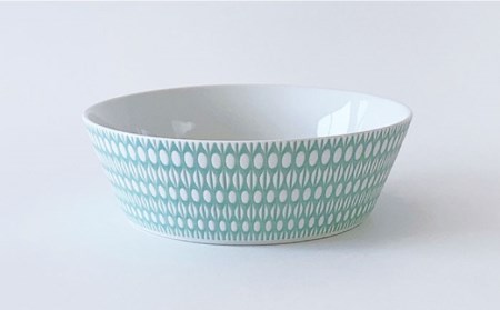 【波佐見焼】センティアラポール （ピンク・エメラルド） 20cm プレート 浅型 ボウル ペアセット 食器 皿 【西山】【NISHIYAMAJAPAN】 [CB117]  波佐見焼
