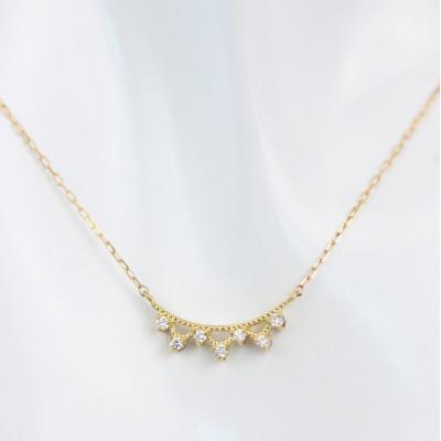 ふるさと納税 山梨県 K10YG アミュレット メレーダイヤ 0.07ct リバーシブルペンダント(1点) |  | 02