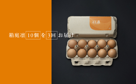 【定期便3回】コクはあるのに後味はすっきり 箱庭たまご 「箱庭凛」 10個 