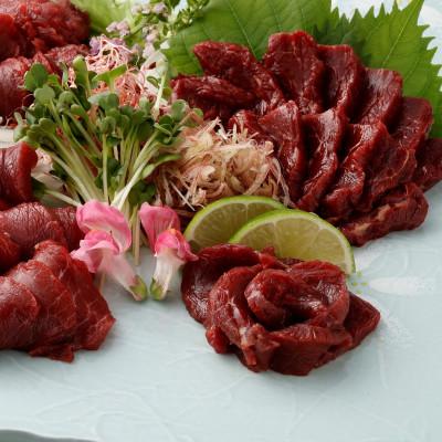 ふるさと納税 八代市 国産赤身馬刺しスライス160g(40g×4)(八代市)