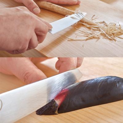 ふるさと納税 関市 ■ミシュラン料理人　橋本幹三　両刃包丁　五寸 ◇ 貝印 (AB5511) |  | 03