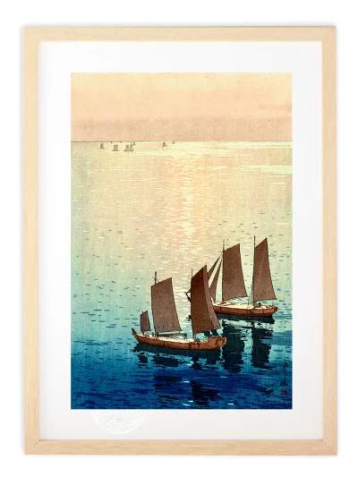 
                  版画 絵画 名画 日本画 瀬戸内海集 光る海 吉田博  S 【11246-0291】
                