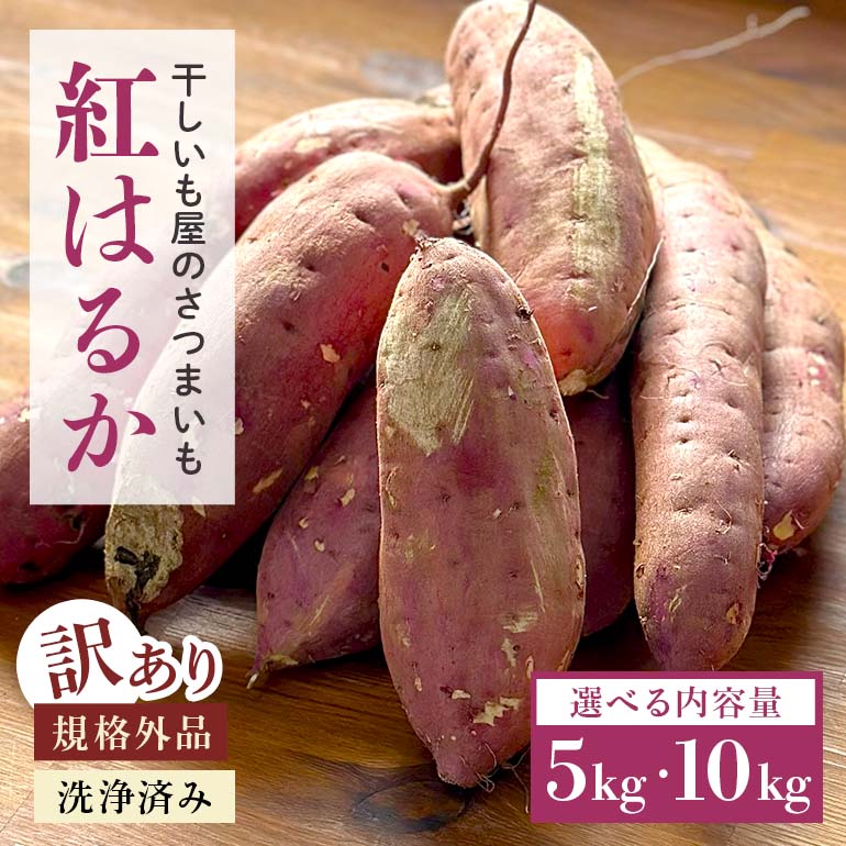 【ふるさと納税】 さつまいも 紅はるか 規格外品 選べる 5kg 10kg サツマイモ さつま芋 生芋 べにはるか 訳あり 訳アリ 国産 茨城県産 箱 直送 やきいも 焼いも 焼き芋 焼芋 おやつ スイーツ作り ケーキ作り スイートポテト 大学芋 大学いも