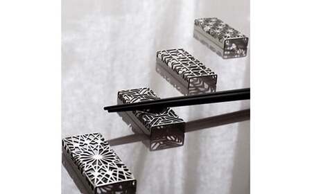 ユニメット 箸置 電解研磨仕上げ 5個セットB