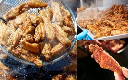 冷たい唐揚げ チキンバー 辛口・甘口 セット 2種 各2.75kg 合計5.5kg （冷凍） 唐揚げ 唐揚 から揚げ からあげ 冷やしからあげ ピリカラチキンバー 鶏肉 鶏 手羽中 手羽 福岡県 北九