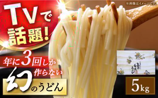 【年に3回しか作らない】幻の うどん 5kg / うどん ウドン 饂飩 うどん ウドン ウドン / 南島原市 / 宮崎製麺所 [SDN007]