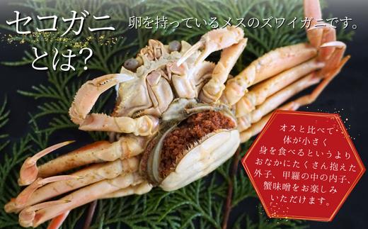 【セコガニ 訳あり（欠足 キズ 汚れなど）約120g×8匹 冷凍】ご入金確認後順次発送 07-09