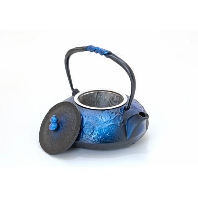 ふるさと納税 奥州市 南部鉄器 鉄瓶 ひさご 瑠璃色 0.5L  IH調理器 伝統工芸品 [AK021] |  | 01