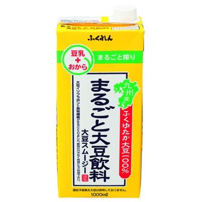 ふるさと納税 朝倉市 【毎月定期便】まるごと大豆飲料 大豆スムージー 1000ml×6本入り 全3回