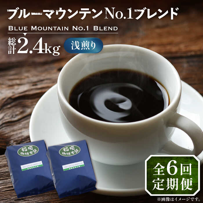 【ふるさと納税】【全6回定期便】ブルーマウンテン NO.1 ブレンド コーヒー ( 浅煎り )《豊前市》【稲垣珈琲】 珈琲 コーヒー 豆 粉[VAS168] 116000 116000円