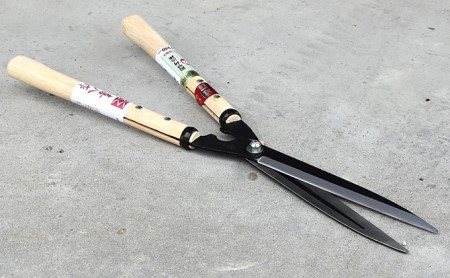刈込鋏 青紙 240mm ナタ柄 喜八作 刈込鋏