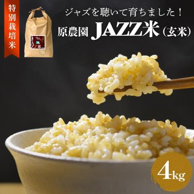 ふるさと納税 玖珠町 【令和8年産】原農園 JAZZ米 玄米 4kg ひのひかり 米 お米 ジャズ米 ジャズ