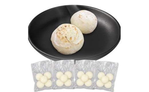 【手作りつきたて急速冷凍】佐賀県産もち米100% 自慢の杵つき丸白餅 40g×5個入×4P（冷凍）：A080-009
