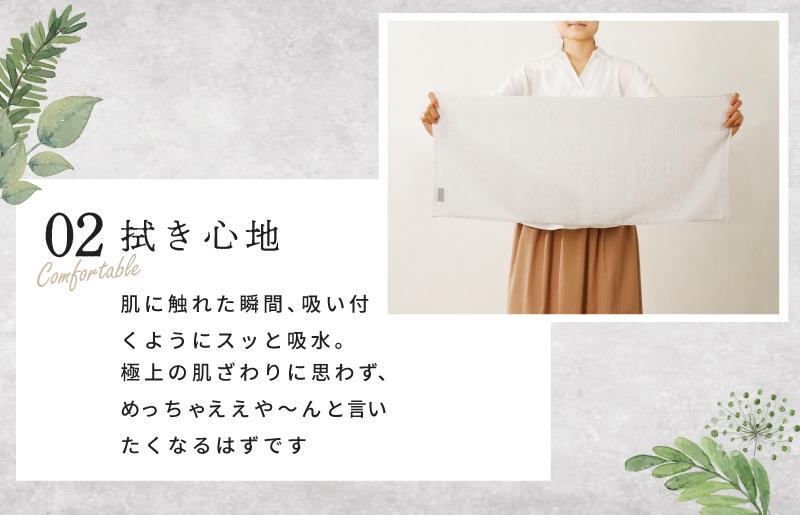 めっちゃええや～ん24 フェイスタオル 6枚 ホワイト【泉州タオル 国産 吸水 普段使い 無地 シンプル 日用品 家族 ファミリー】 015B344