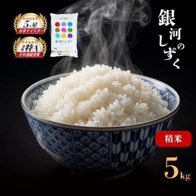 ふるさと納税 盛岡市 銀河のしずく お米マイスター推奨 盛岡市産 精米 5kg