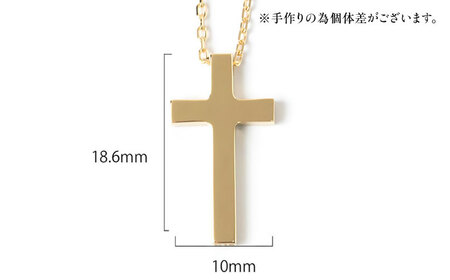 ロッソエブルー ネックレス 45cm k18 18金 ゴールド L クロス 十字架 メンズ レディース 岐阜市 / アフェクト[ANGT006]
