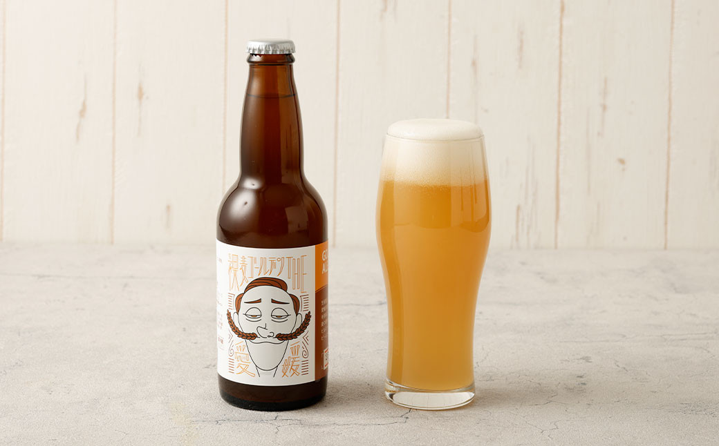 
                  クラフトビール 裸麦ゴールデン THE愛媛 330ml×3本 合計990ml ビール ラガービール 地ビール（609）
                