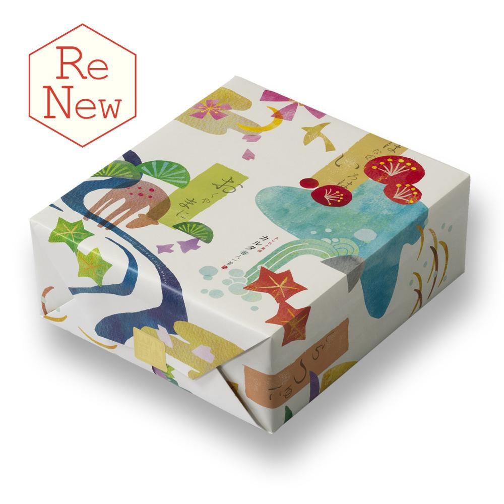 【小倉山荘】カルタ百人一首 化粧箱(大) （袋数の目安：約170袋）［ 京都 あられ おかき 人気 おすすめ おいしい ギフト プレゼント グルメ 食べ比べ 詰め合わせ セット お取り寄せ ］