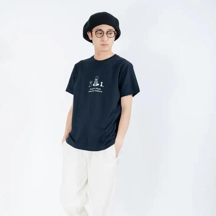 《1》【KEYMEMORY鎌倉】TIMEイラストTシャツNAVY