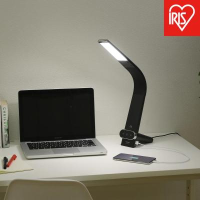 ふるさと納税 角田市 LEDデスクライトQi充電シリーズ 縦置きタイプ 調光・調色　LDL-QLDL-B　ブラック
