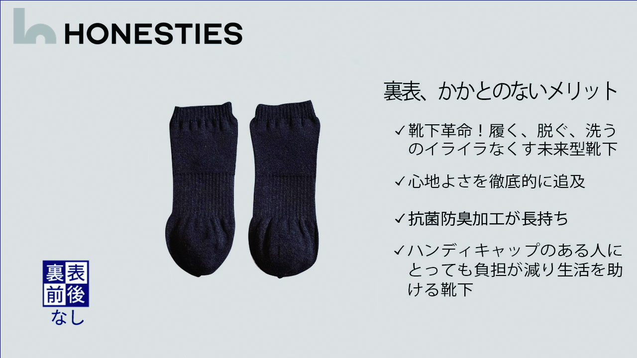 
                  [UNISEX]裏表・かかとなし ショートソックス720° L(黒) 2足 ユニセックス
                