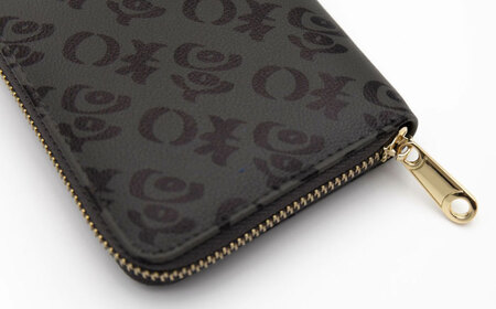 高知の財布 グレー×ブラック / 高知 ブランド 財布 長財布 合成皮革 革 アパレル ビジネス 贈り物 プレゼント ご当地 【株式会社ブランド高知】[ATDW003]