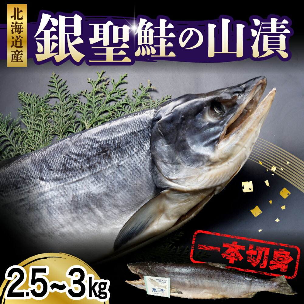 【ふるさと納税】 銀聖 鮭の山漬 1本切身 / 鮭 サケ シャケ 塩鮭 塩漬 塩漬け 山漬け 切り身 切り身セット 頭つき 魚 魚介 魚介類 海鮮 海産物 冷凍 冷凍便 お取り寄せ グルメ 国産 北海道産 北海道 えりも