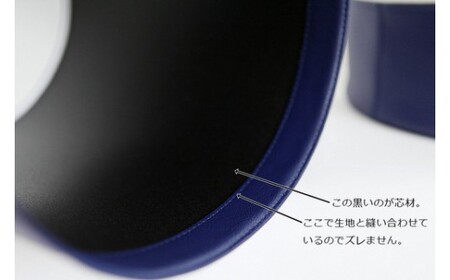 No.249-03 ゴミ箱　PVCレザーごみ箱「pinoco」　Mサイズ（ベージュ）