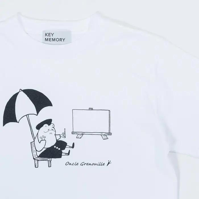 《2》【KEYMEMORY鎌倉】GrenouilleイラストTシャツ WHITE