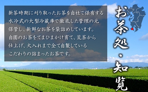 003-04-1 【お歳暮に】片野坂製茶の特選知覧茶5本ギフト