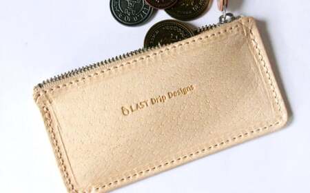 ZIP コインウォレット （シングル） ヌメ革 豚革 革 レザー 小銭入れ コインケース 財布 革財布 ファスナー 革製品