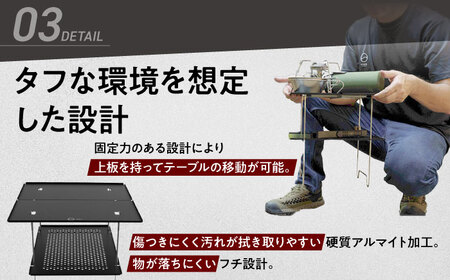 ZEN Camps Air-2 Table (ブラック) アウトドアテーブル キャンプテーブル 折りたたみ コンパクト おしゃれ 沖縄市 / 株式会社YOLO[BCAH002]
