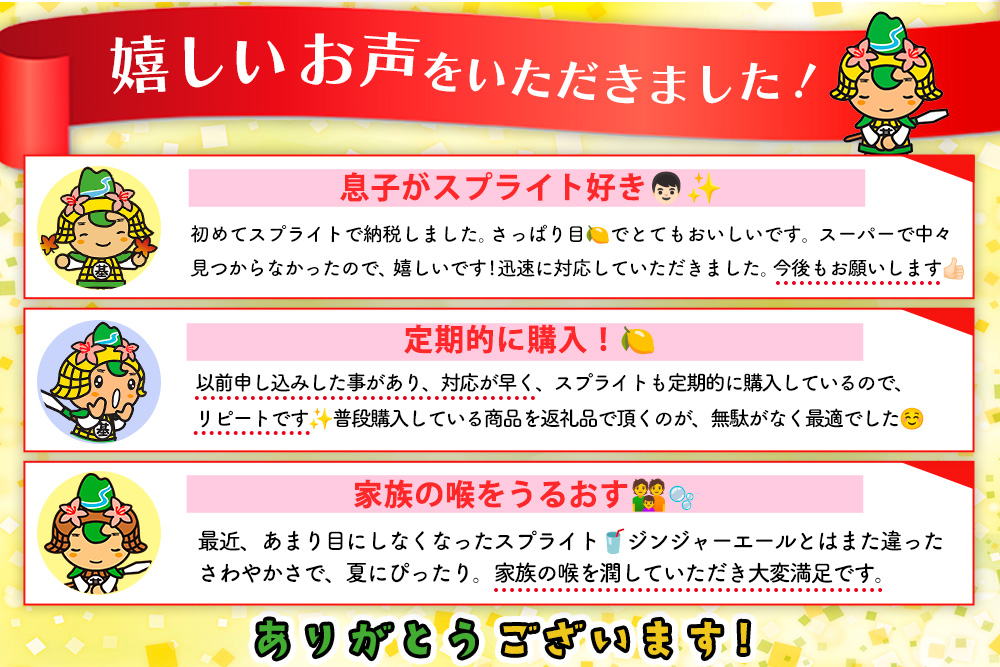 【3か月定期便】スプライト PET  1.5L(6本×3回)【スプライト 炭酸飲料 炭酸 強炭酸 1.5L 1.5リットル ペットボトル ペット 刺激 気分爽快 イベント】K090490