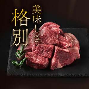 SKRFSS-1-2508＜2025年8月発送分＞　宮崎牛ヒレサイコロステーキ（400g）