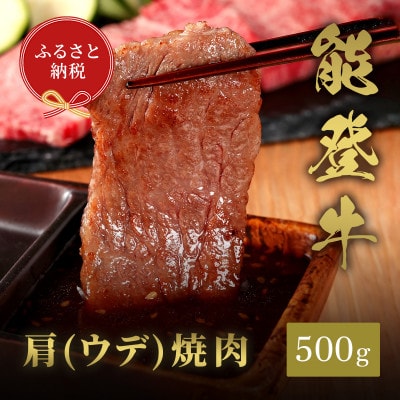 【和牛セレブ】能登牛 牛肩(ウデ) 焼肉 500g(200g+300g)【配送不可地域：離島】