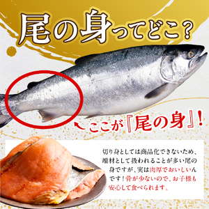 訳あり塩鮭切身(尾の身)1kg【er001-106】鮭 さけ しゃけ サケ シャケ サーモン 訳アリ 切り身 尾の身 後尾 秋鮭 新巻鮭 国産 北海道産 冷凍 真空パック 魚 魚介類
