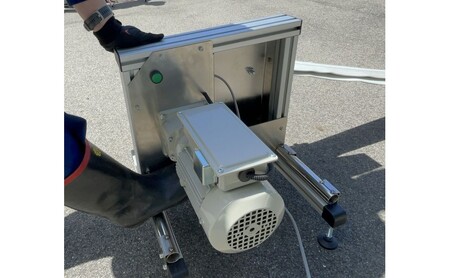 消防 消防ホース 自動巻取機‟MAKIMAS”_キャリア付き