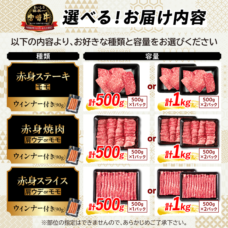 CA60-24-ZO2_総合ランキング1位獲得 選べる配送月 数量限定 厳選 宮崎牛 赤身 スライス 1.2kg 牛肉 国産 すき焼き 人気 黒毛和牛 肩ウデ モモ A4 A5 ギフト 小分け 食品_
