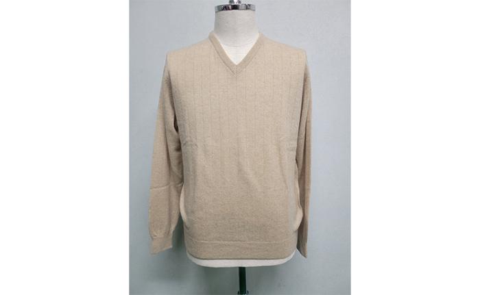 
                  MKMT2202　MEN’S　針抜き柄　Vセーター ベージュ/Lサイズ ニット ファッション おしゃれ 日本製 秋 冬 プレゼント ギフト MKブランド
                