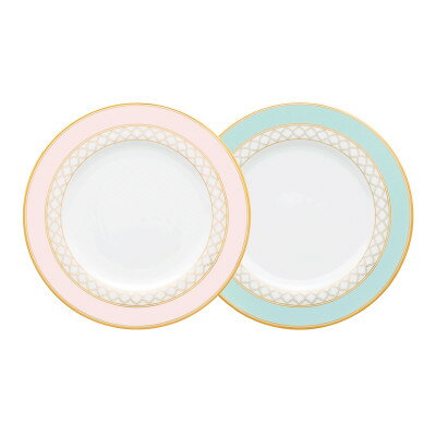 【ふるさと納税】ノリタケ【エターナルパレス】21cm プレート ペア(色変り)【1637924】