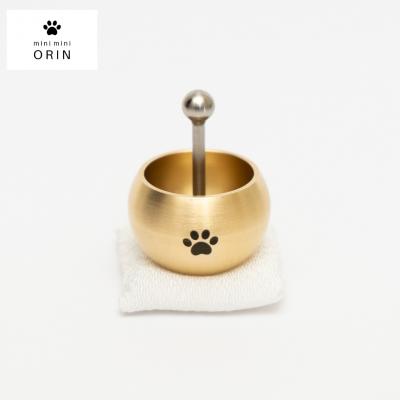 ふるさと納税 三条市 ミニミニおりん Otete 座布団(しらゆり) 仏具 ペット おりん 燕三条製 【030S110】