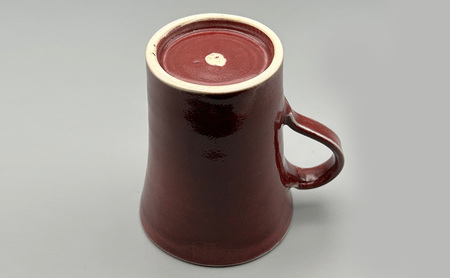 辰砂 マグカップ 1個 化粧箱入り コップ マグ コーヒーマグ コーヒーマグカップ 湯呑み 取っ手付き 食器 陶器 和風 和食器 食洗機可 食洗機 ギフト 贈答 淡路島 洲本市