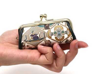 【文庫屋大関】印鑑ケース エジプトNo.1【皮革工芸品】牛革 小物入れ 小銭入れ お祝い ギフト プレゼント 東京
