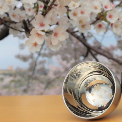 ふるさと納税 燕市 メイド・イン・ツバメ　18-8ステンレス二重構造さくらぐい呑み(1個) |  | 02