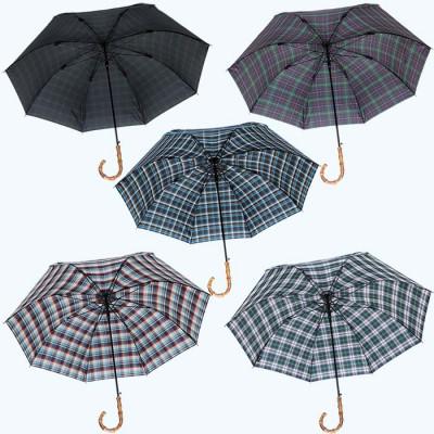 ふるさと納税 田原本町 メンズ雨傘 長傘 322202 先染チェック ジャンプ傘 70cm 日本製 グリーンXホワイト |  | 02