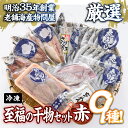 【ふるさと納税】老舗海産物問屋 選りすぐり干物 セット 赤 (9種)あじ 鯵 たい 鯛 みりん ちりめん さば 鯖 海鮮 魚 いわし セット 詰合せ 【BQ69】【佐伯海産(株)】