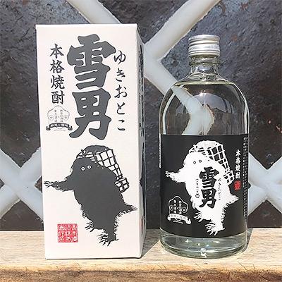 ふるさと納税 南魚沼市 鶴齢の本格焼酎「雪男」四合瓶(720ml)